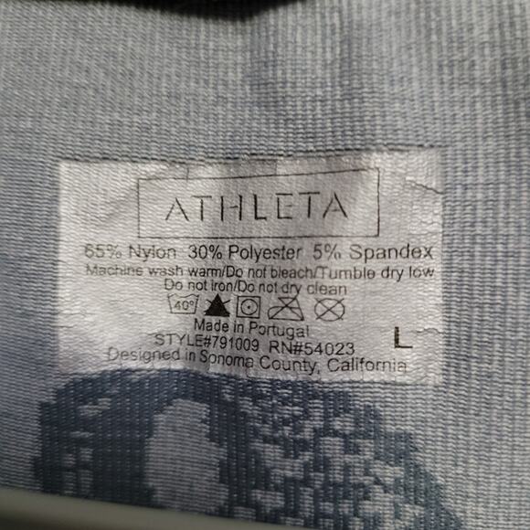 Athleta Size L Women's Gray Yoga Quarter Zip Pullover - Picture 3 of 3
